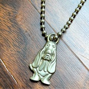 🔴Basset Hound Silver Necklace